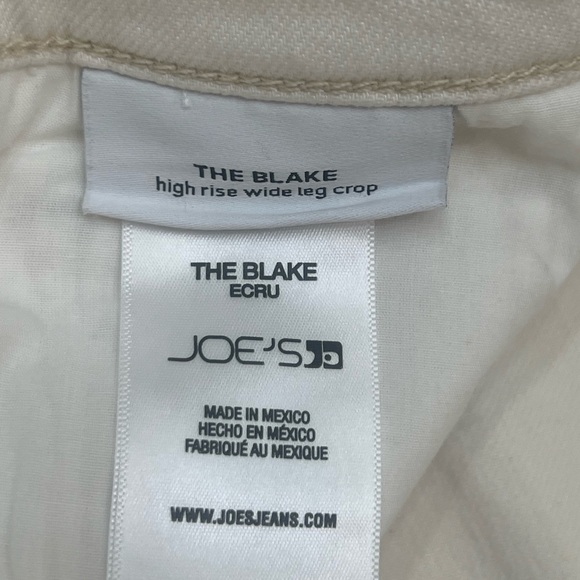 Joe’s Jeans “The Blake” High Rise, Wide Leg, Size 26, Ecru, NWT - Picture 9 of 16
